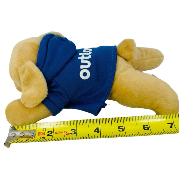 Curto Toy Puppy Dog Plush Wearing Outlook Shirt Advertising Stuffed Animal 7” - Picture 5 of 6